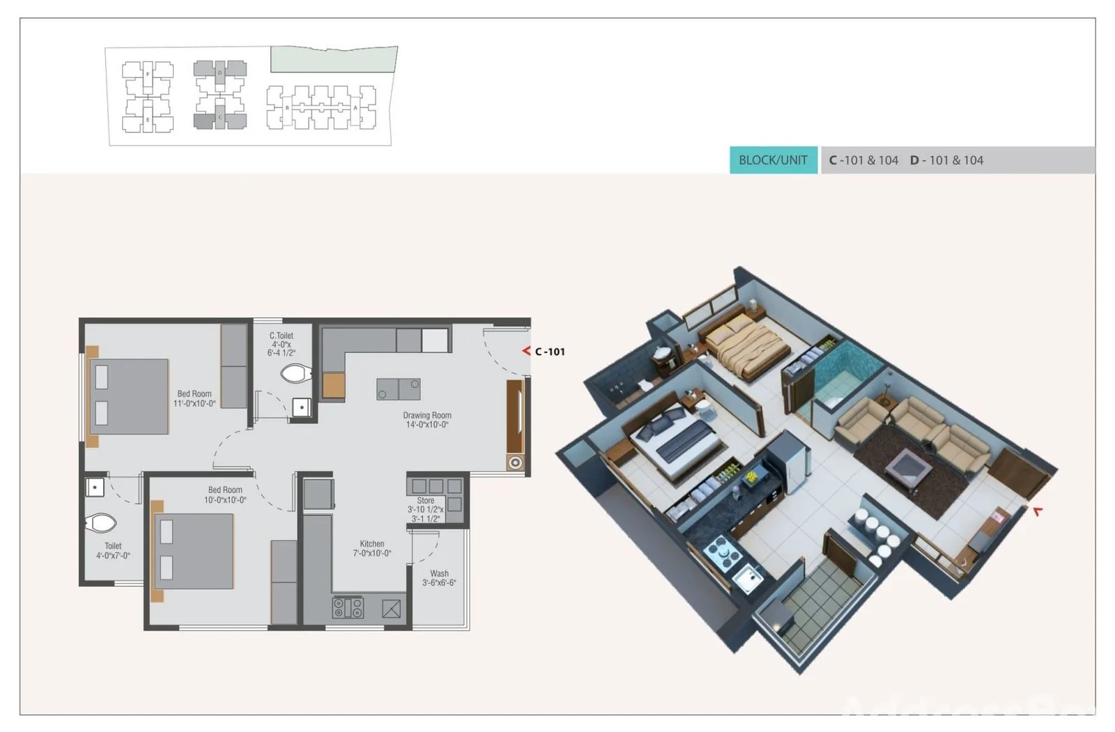 Aashirvad Heights Floor Plan