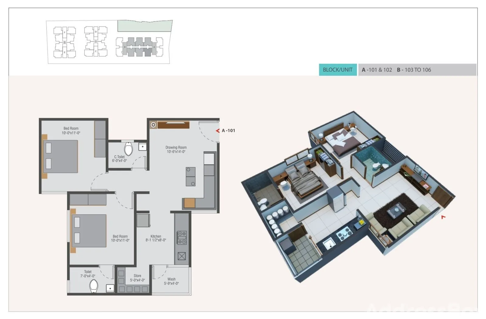 Aashirvad Heights Floor Plan