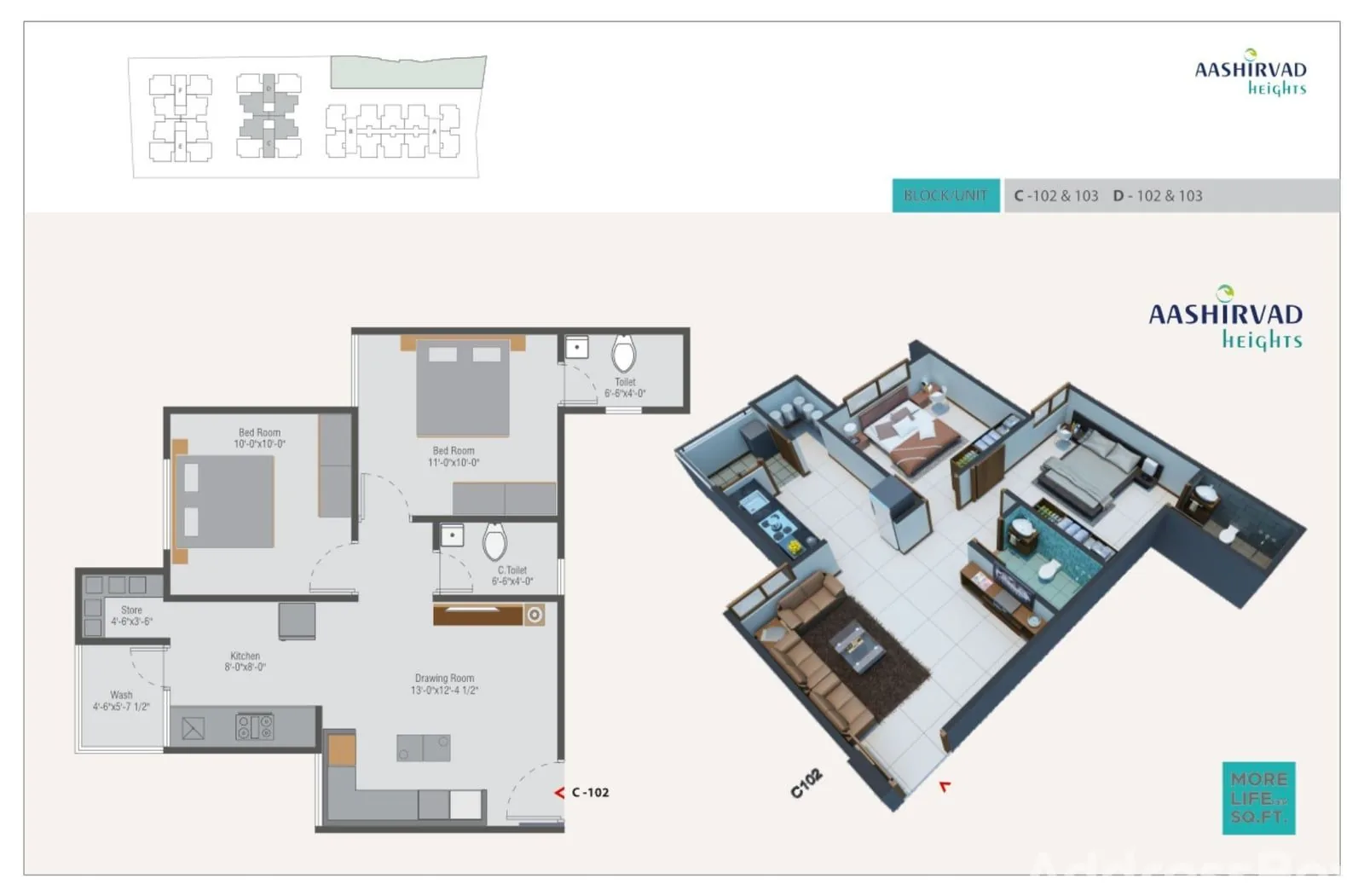 Aashirvad Heights Floor Plan