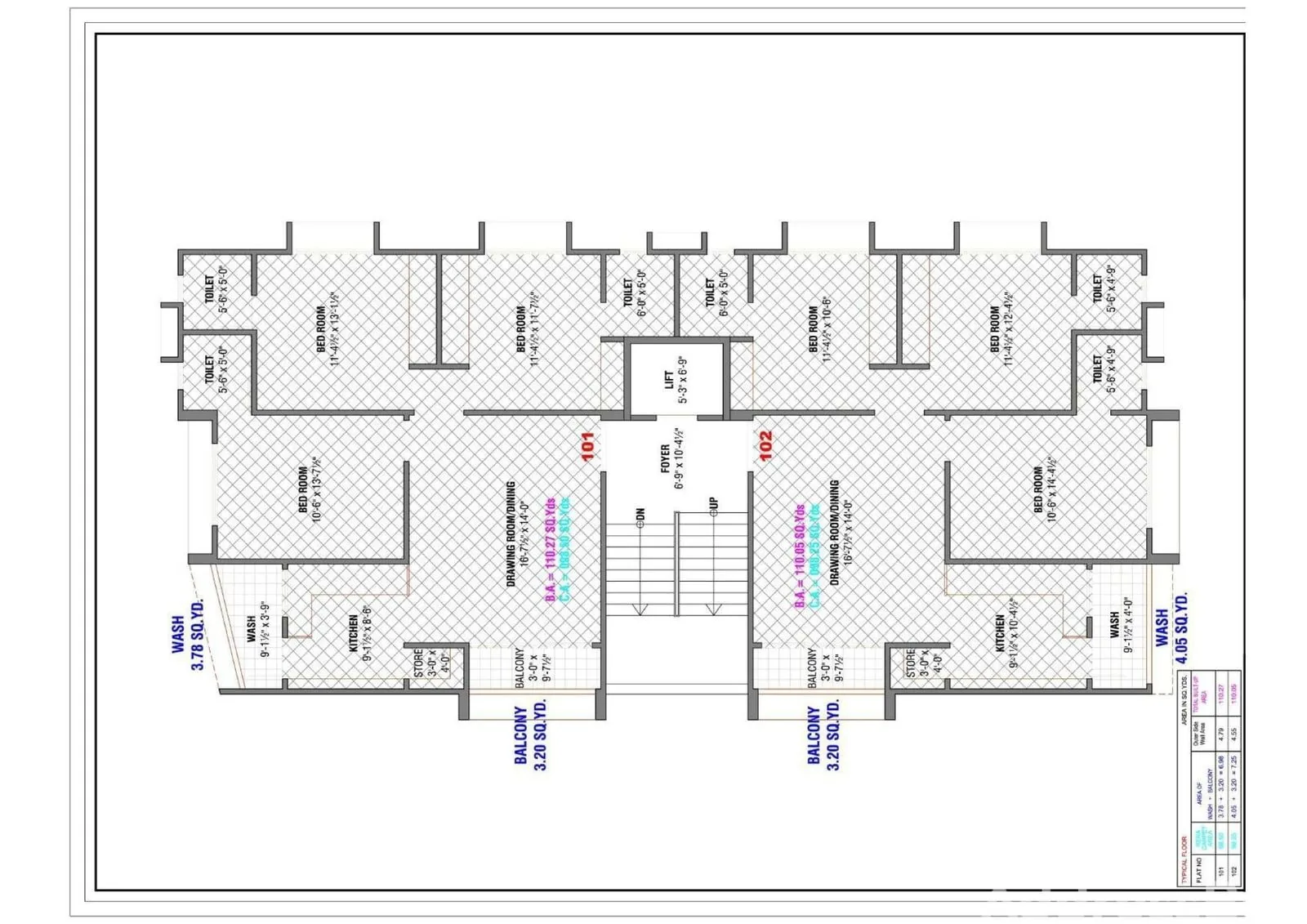 Rashmi Apartments Floor Plan