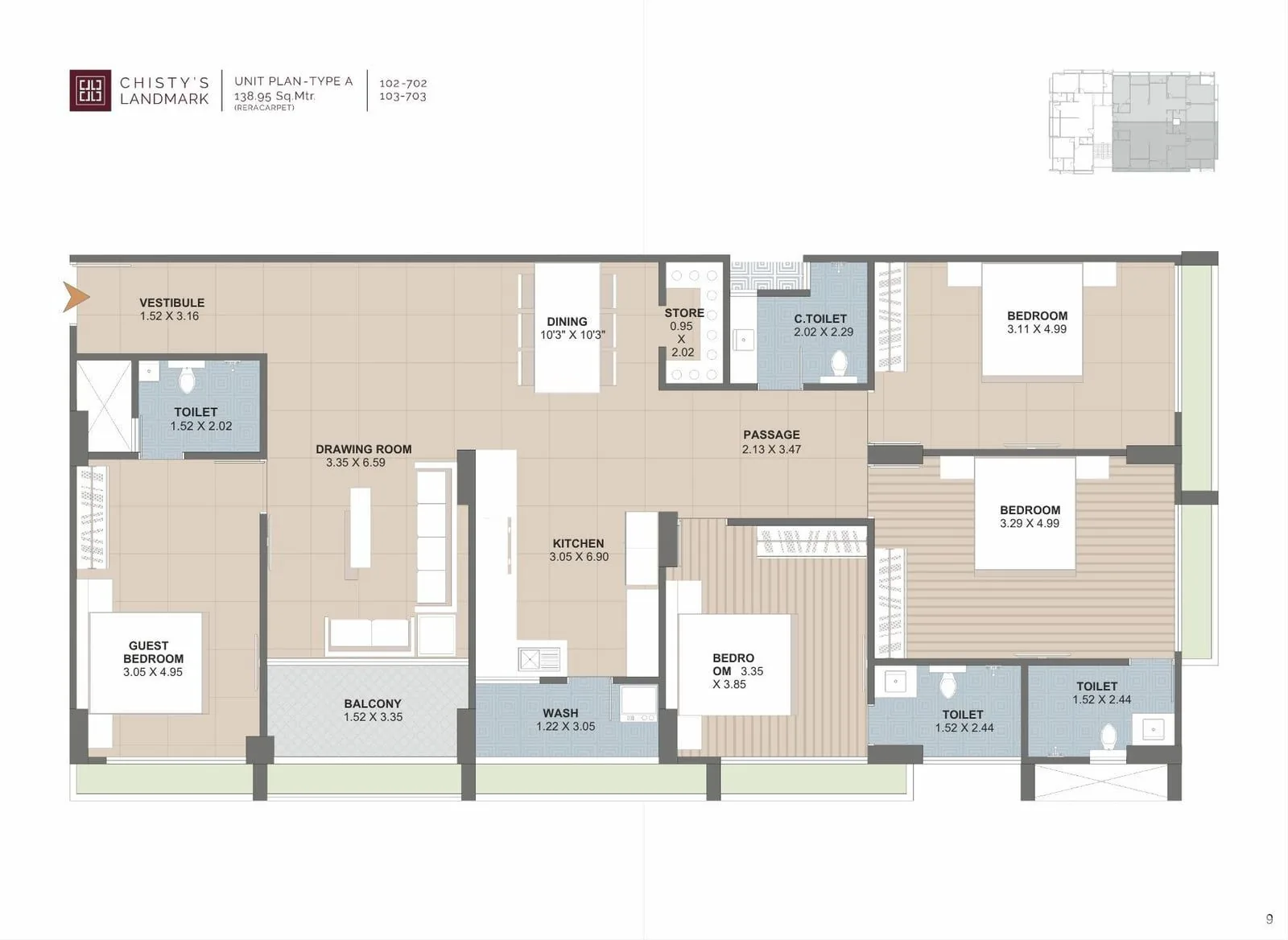 CHISTY'S LANDMARK Floor Plan