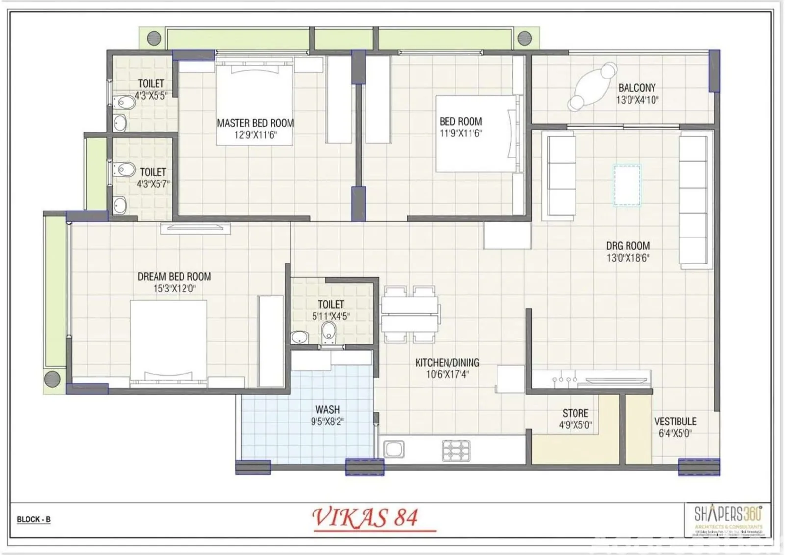 Vikas 84 Floor Plan