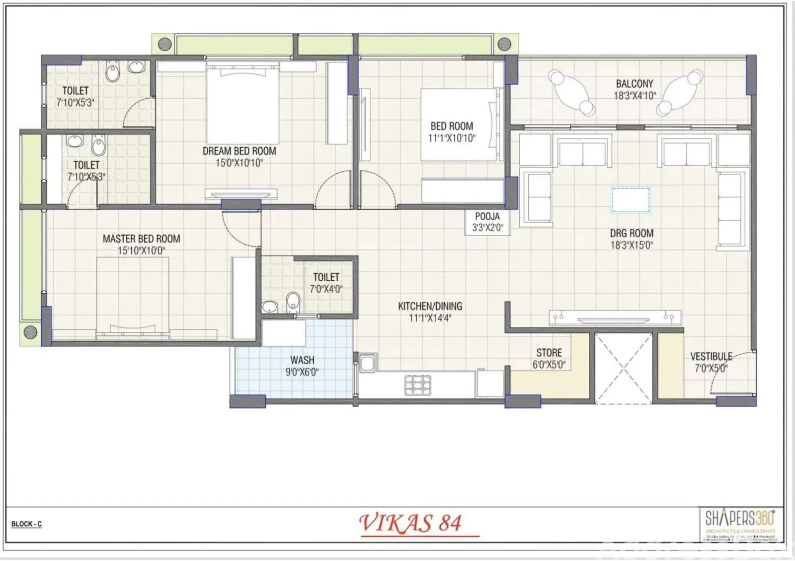 Vikas 84 Floor Plan
