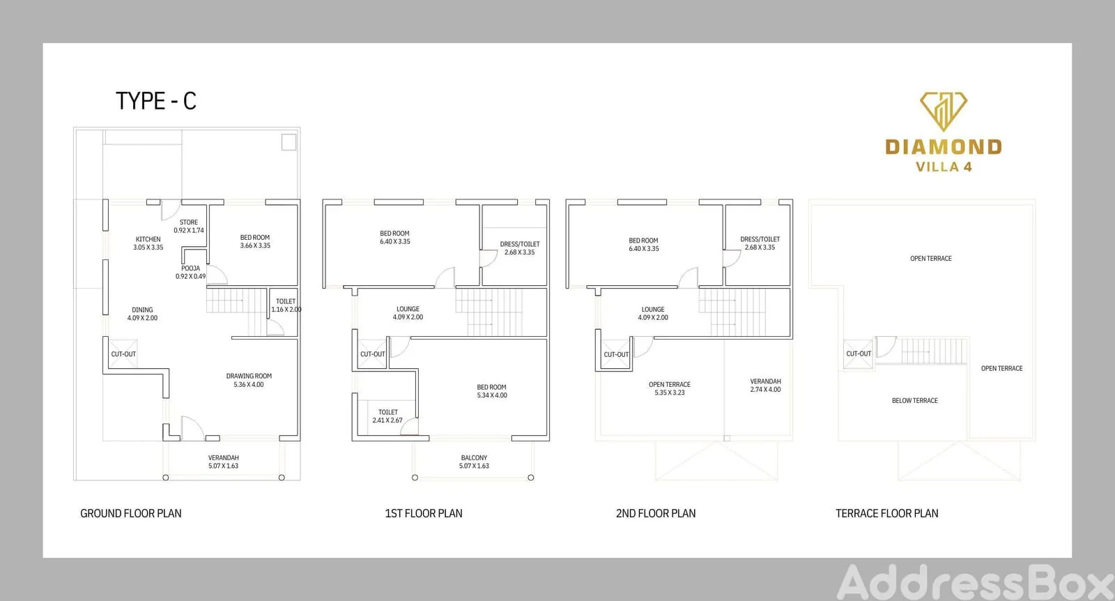 DIAMOND VILLA 4 Floor Plan