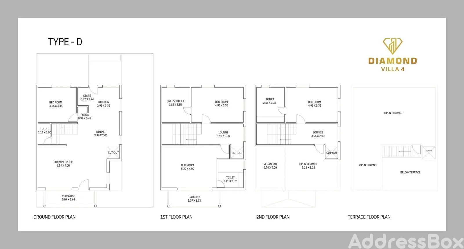 DIAMOND VILLA 4 Floor Plan
