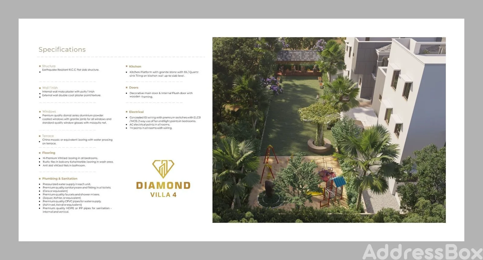 DIAMOND VILLA 4 Amenities