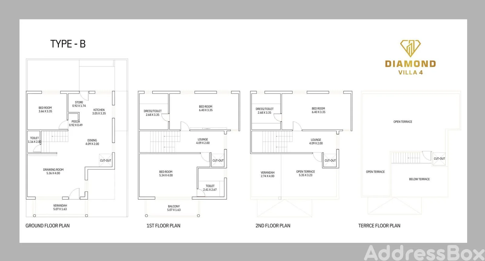 DIAMOND VILLA 4 Floor Plan