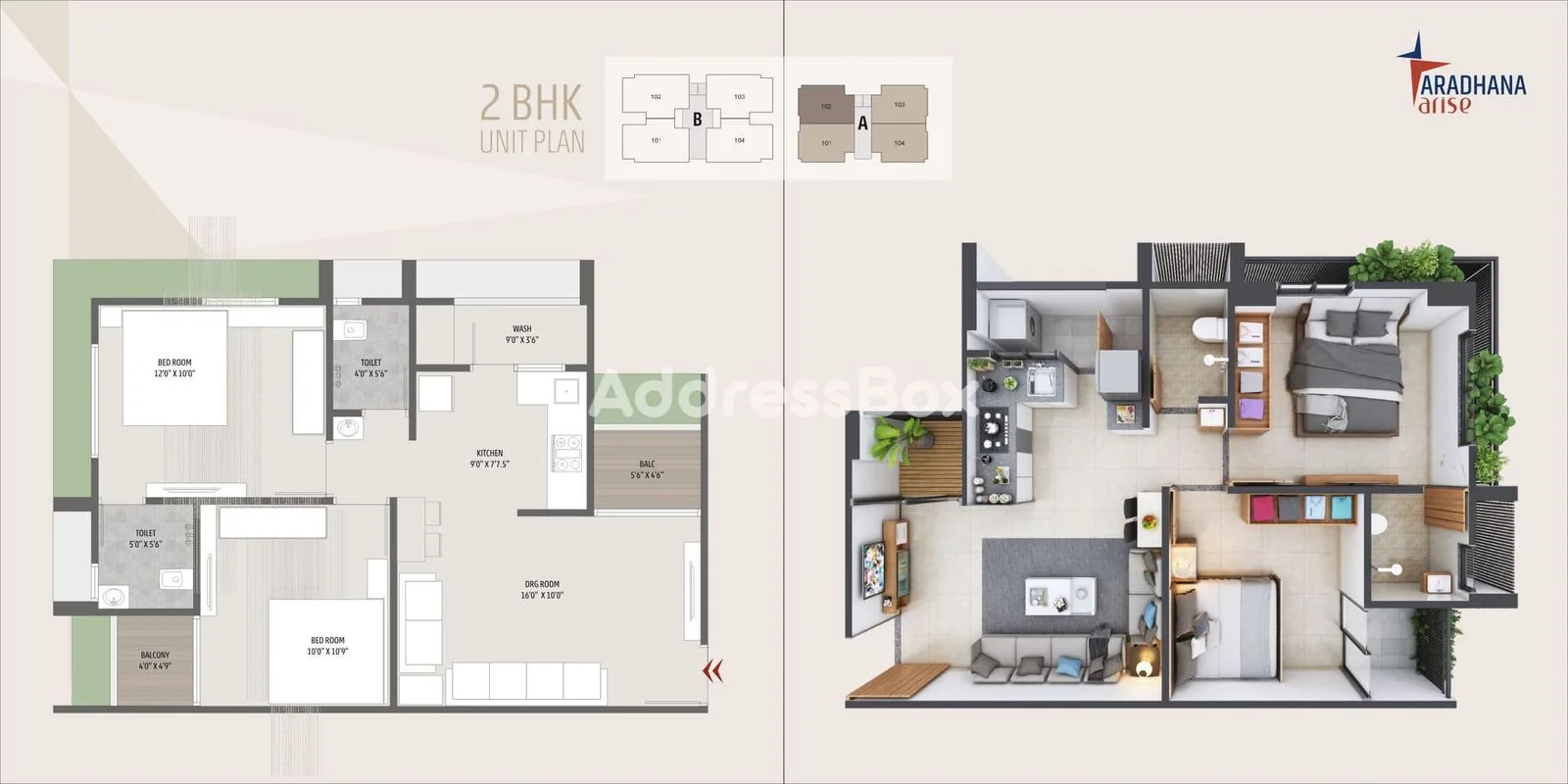 ARADHANA ARISE Floor Plan