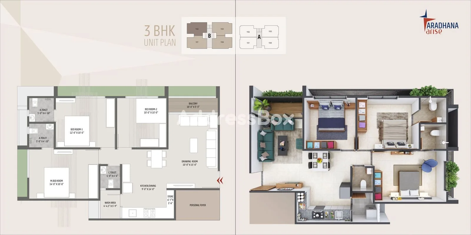 ARADHANA ARISE Floor Plan