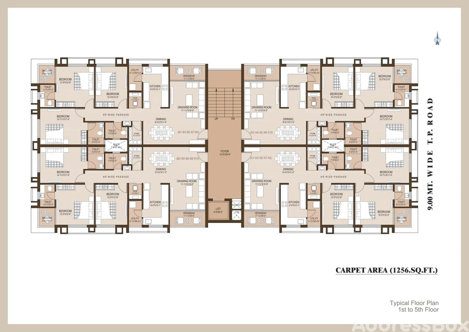 Moonvihar Flats Floor Plan