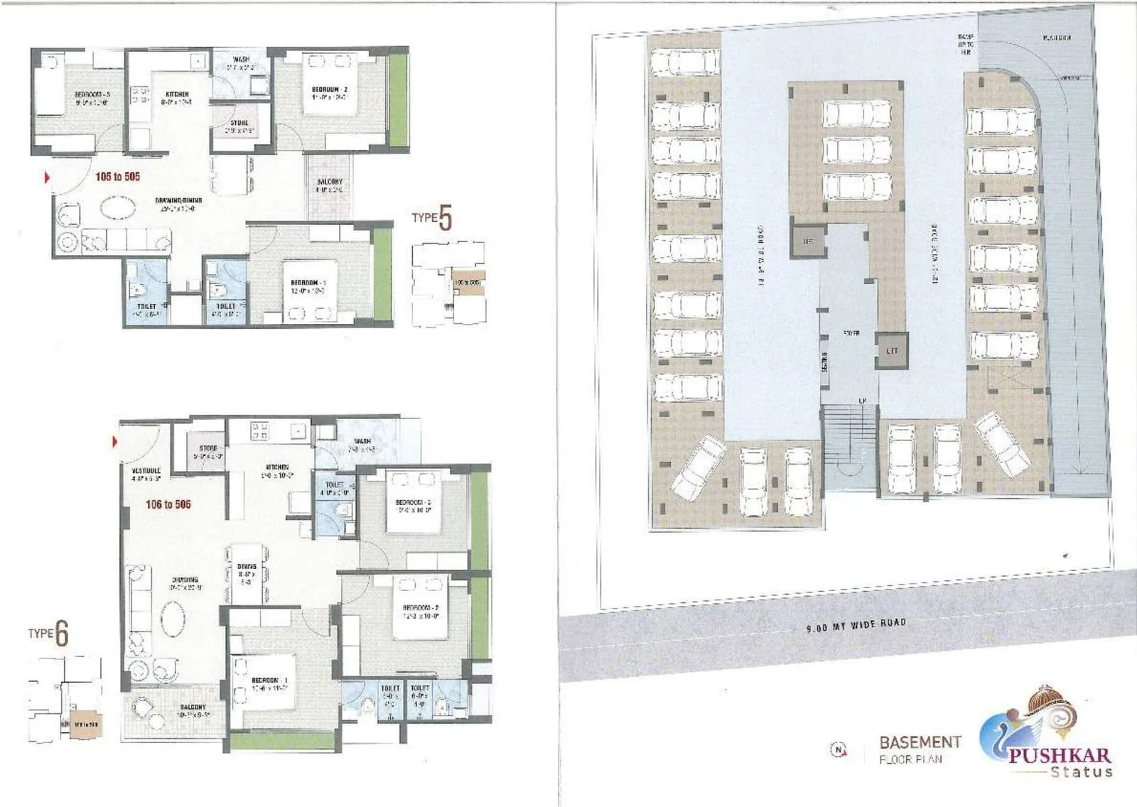 PUSHKAR STATUS Floor Plan