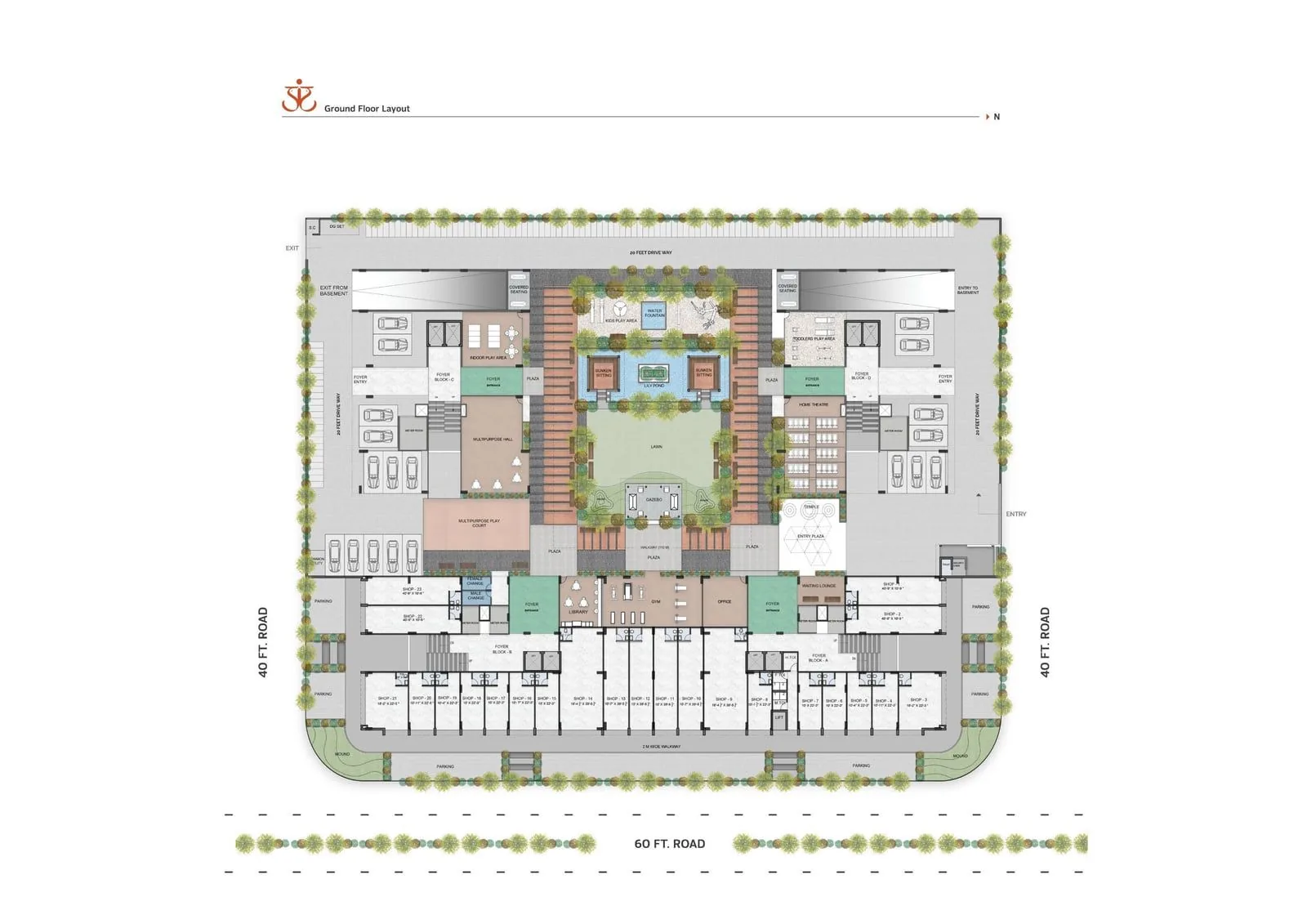 PRAANGAN - Commercial Floor Plan