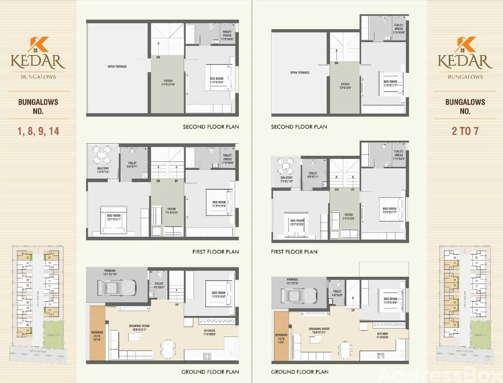 KEDAR BUNGLOWS Floor Plan