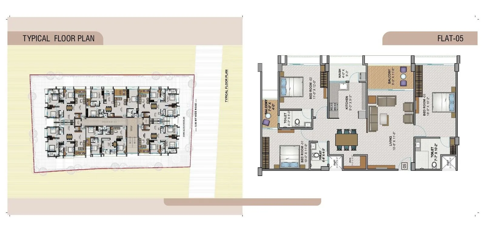 PUSHKAR APARTMENT Floor Plan