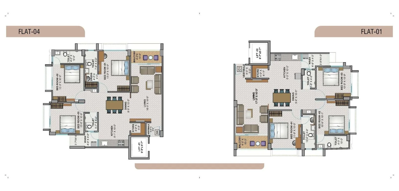 PUSHKAR APARTMENT Floor Plan