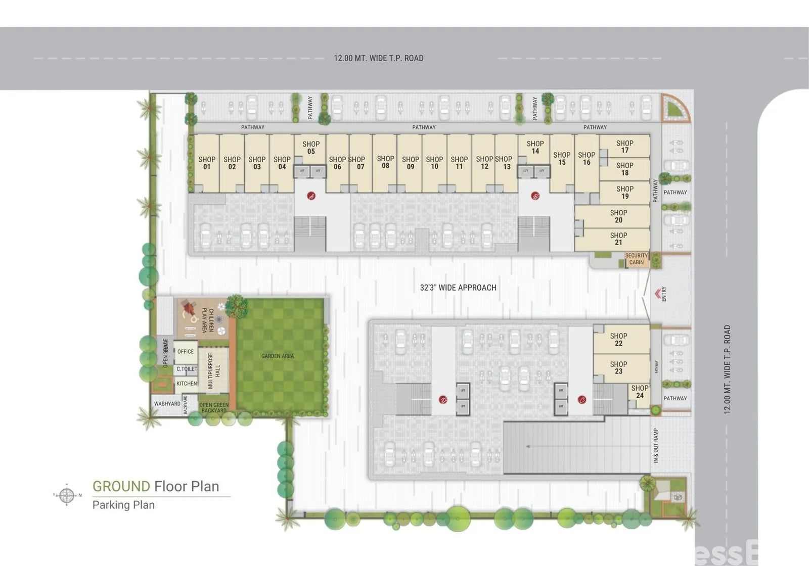 PARIJAT RESIDENCY - Commercial Floor Plan