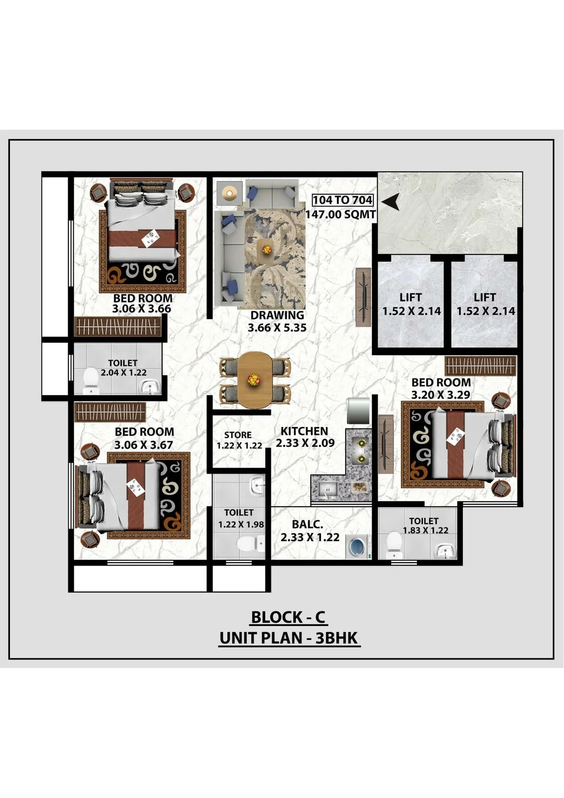 JHALAK SKYVIEW Floor Plan