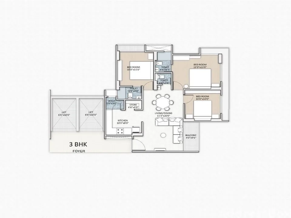 MODERN FLATS Floor Plan