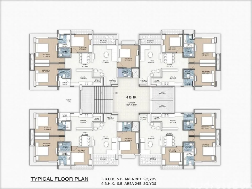 MODERN FLATS Floor Plan