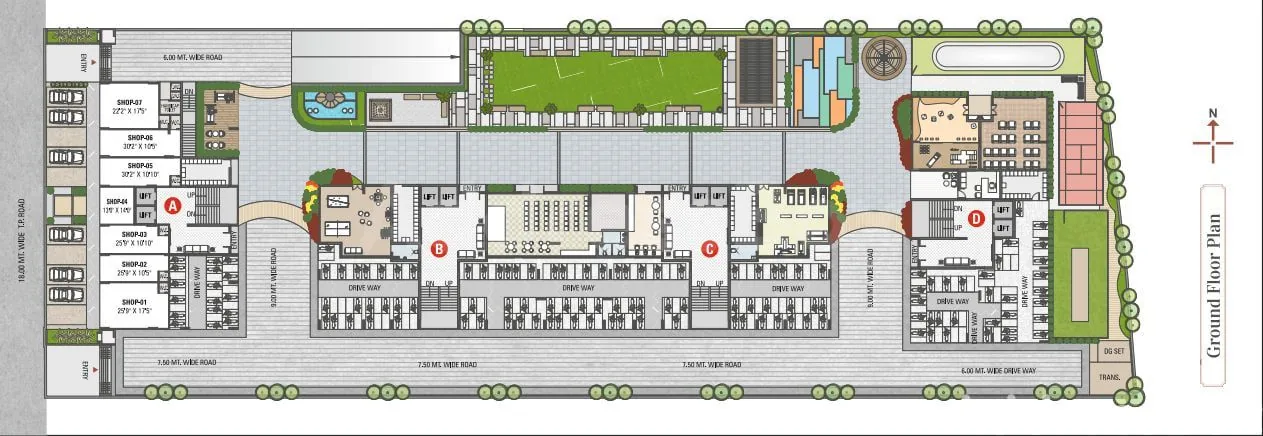 KRISHNA HERITAGE - Commercial Floor Plan