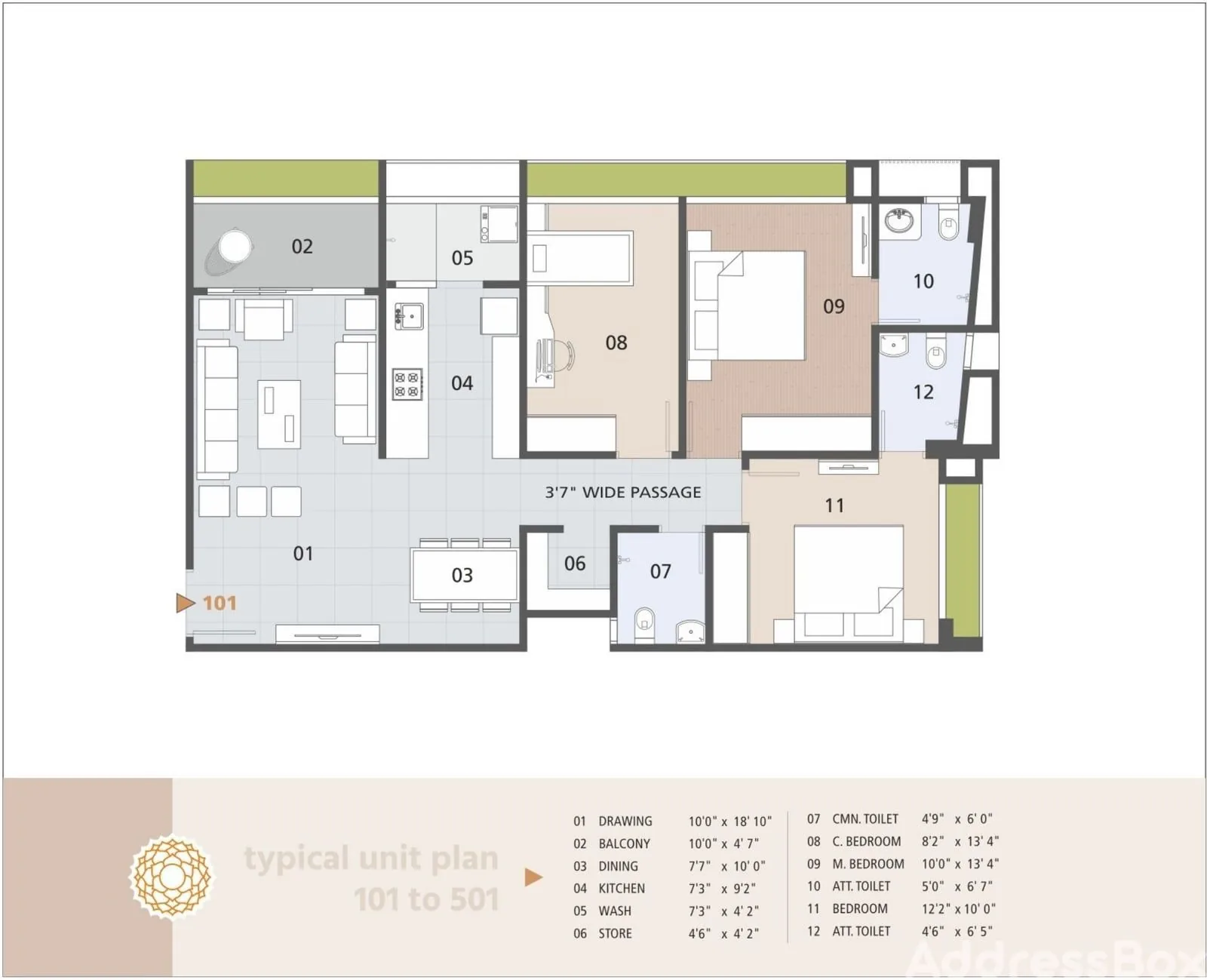 Rajharsh Enclave Floor Plan