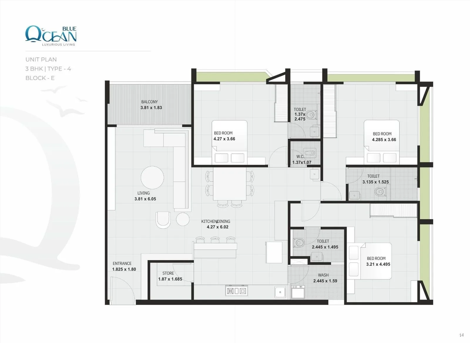 BLUE OCEAN - Residential Floor Plan