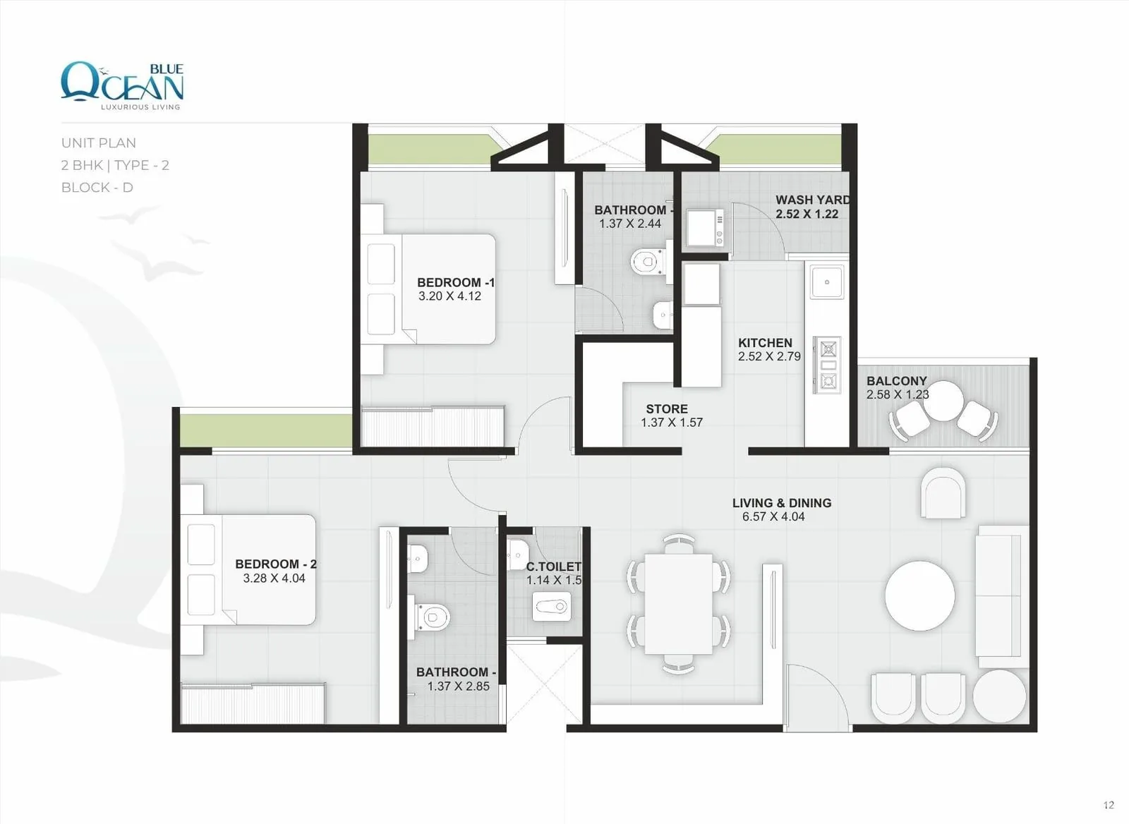 BLUE OCEAN - Residential Floor Plan