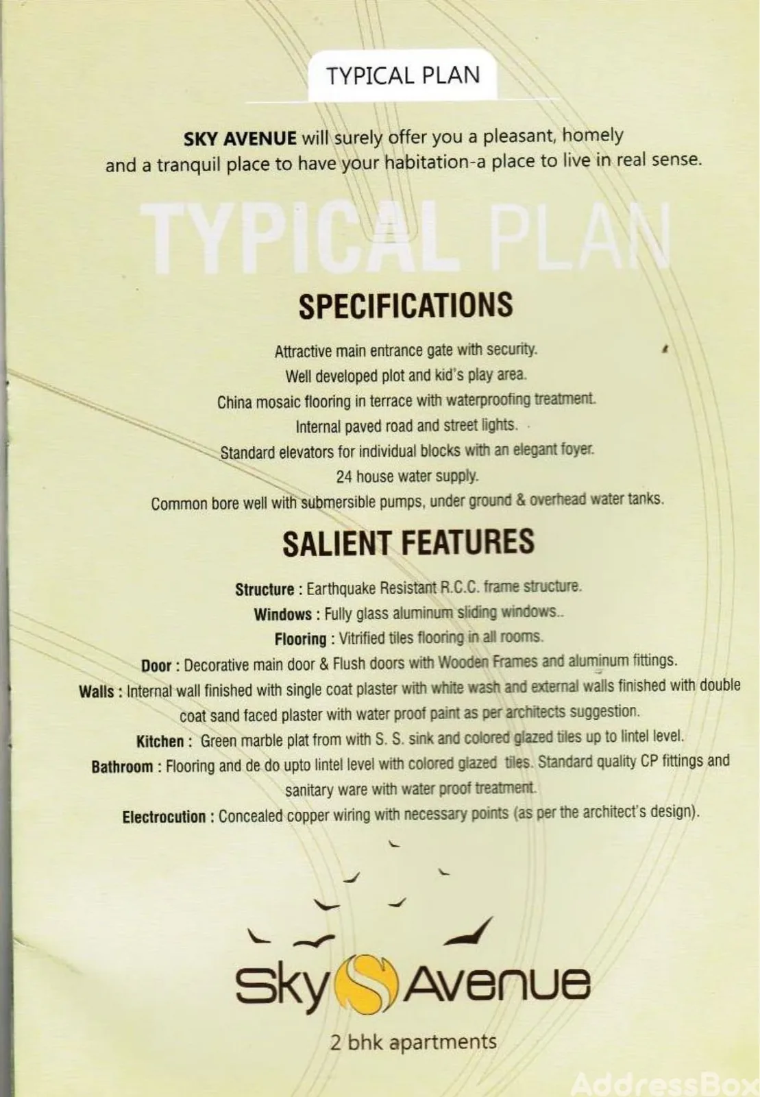 SKY AVENUE Floor Plan