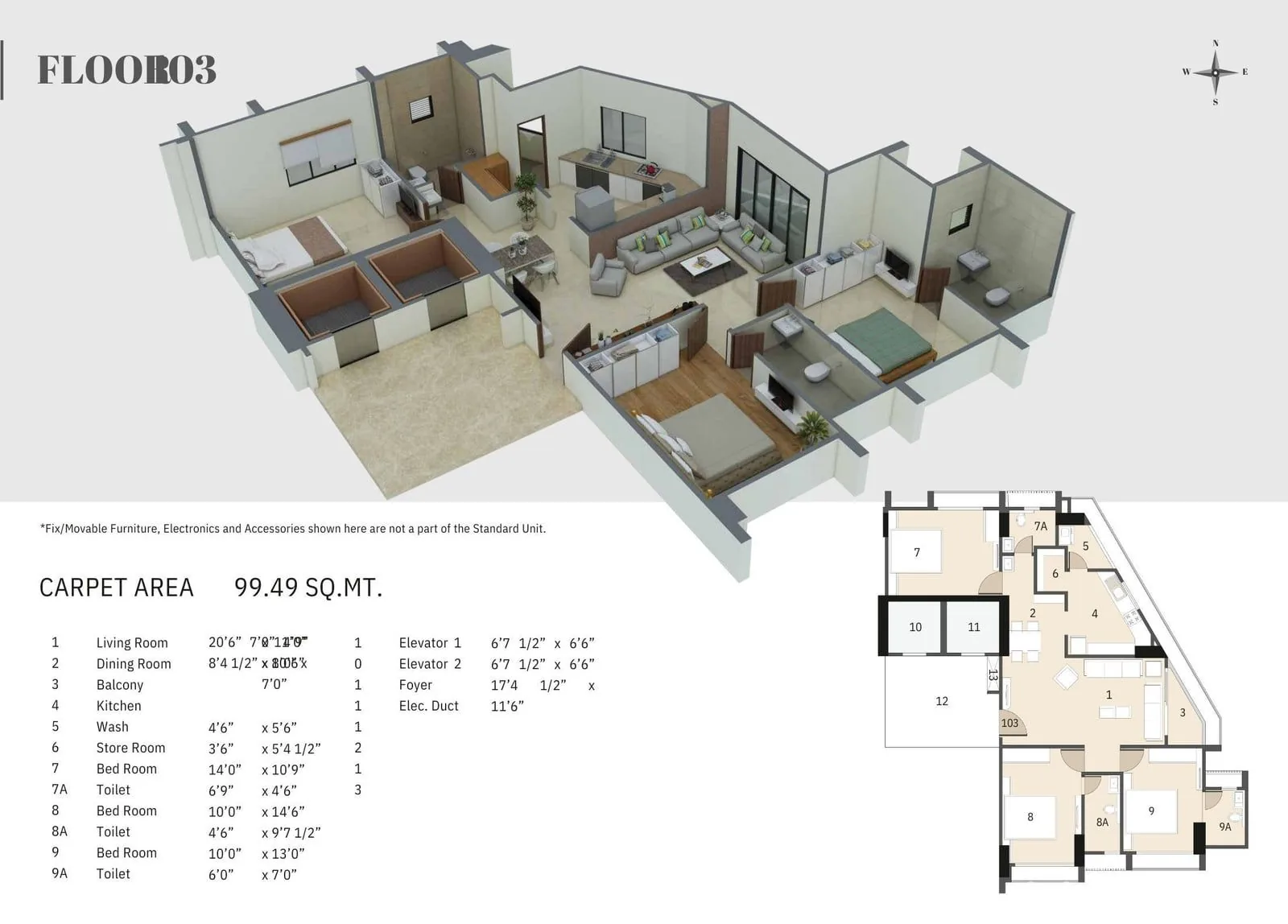 KRAFT ANANTA APARTMENT Floor Plan