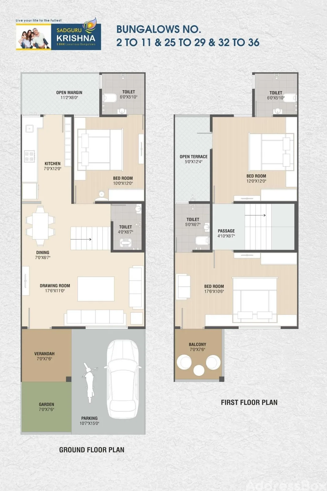 SADGURU KRISHNA BUNGLOWS Floor Plan