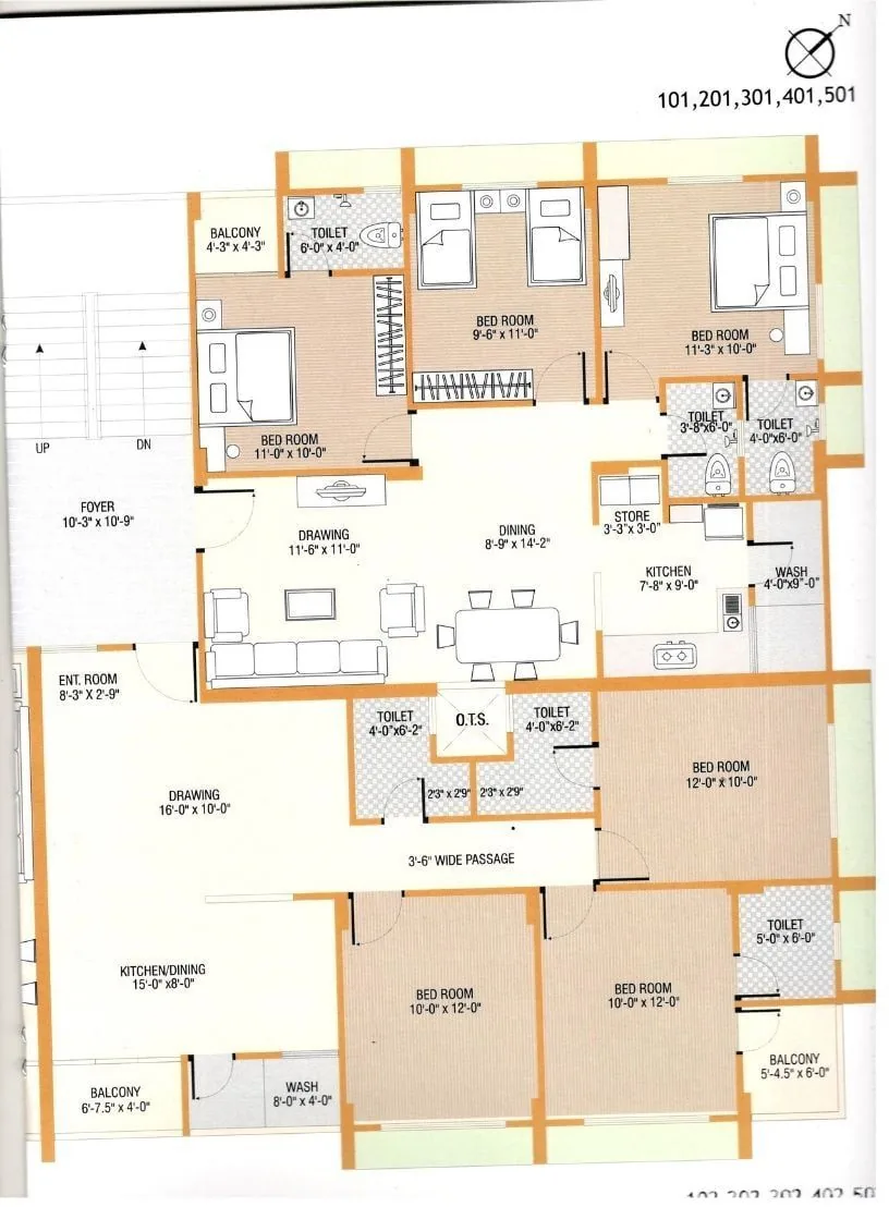 VRAJSHANTI APPARTMENT Floor Plan