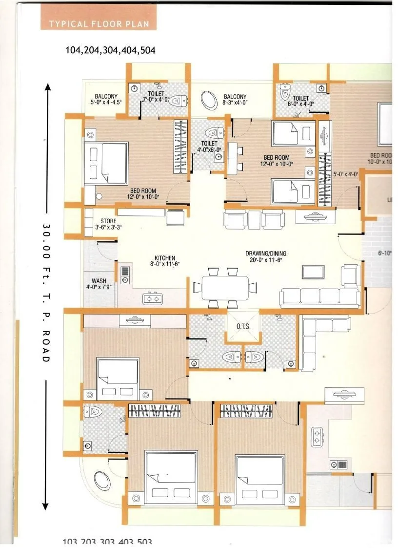 VRAJSHANTI APPARTMENT Floor Plan