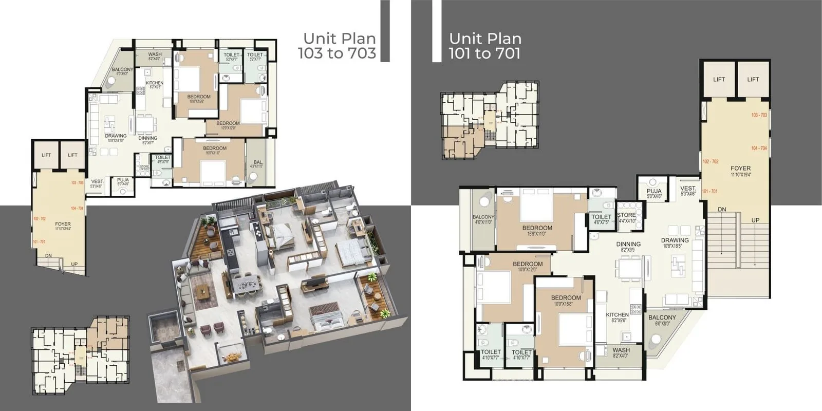 Abode Luxury Living Floor Plan