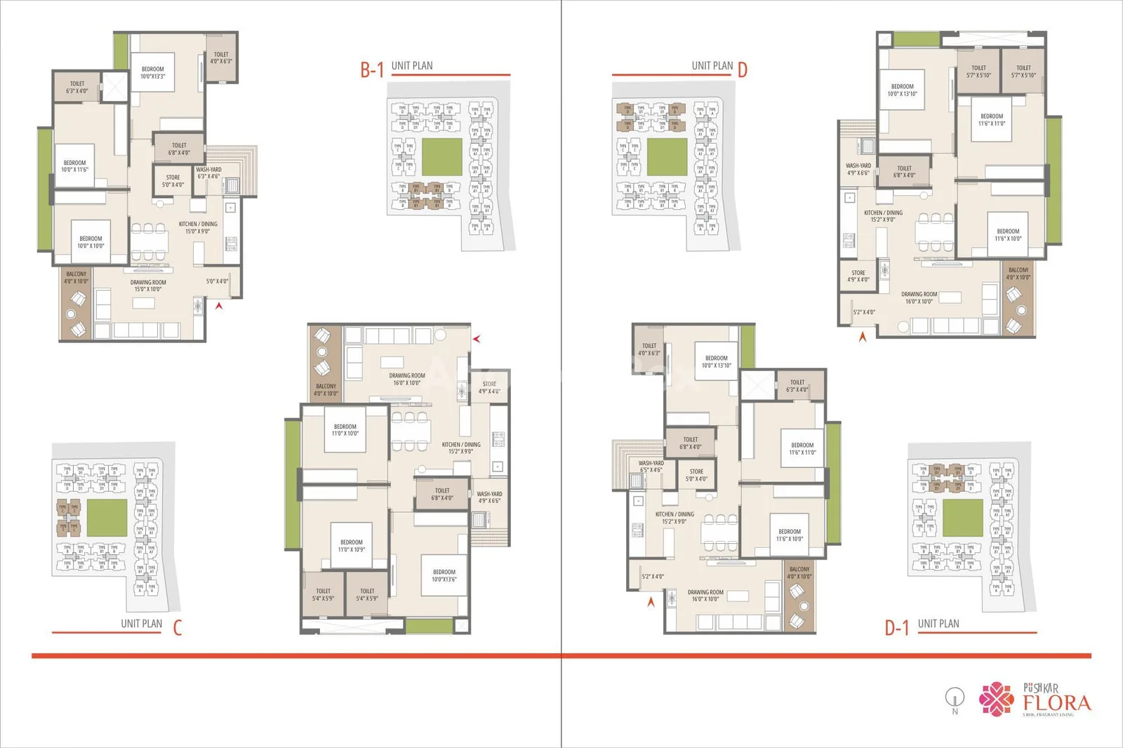 PUSHKAR FLORA Floor Plan