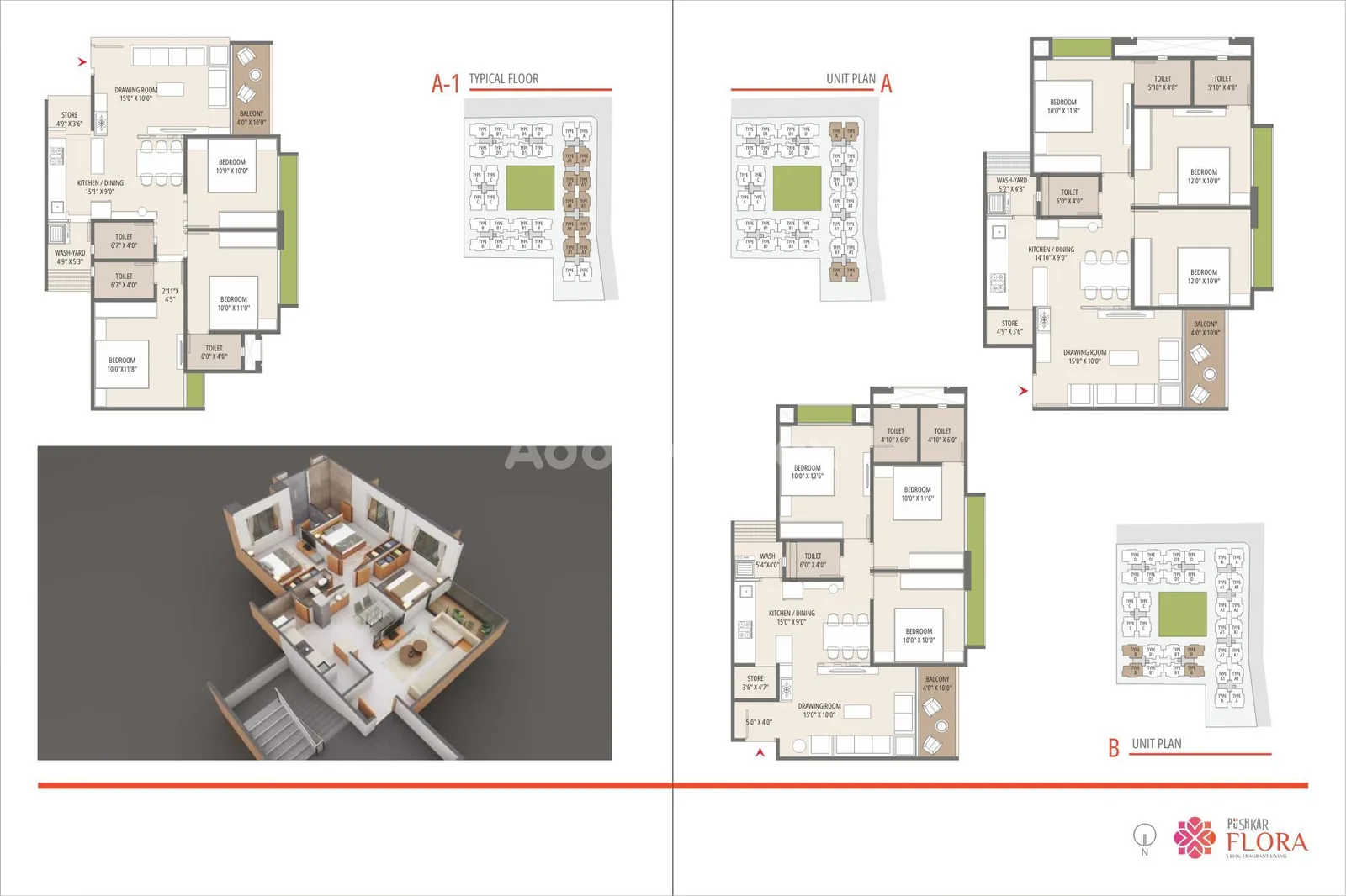 PUSHKAR FLORA Floor Plan