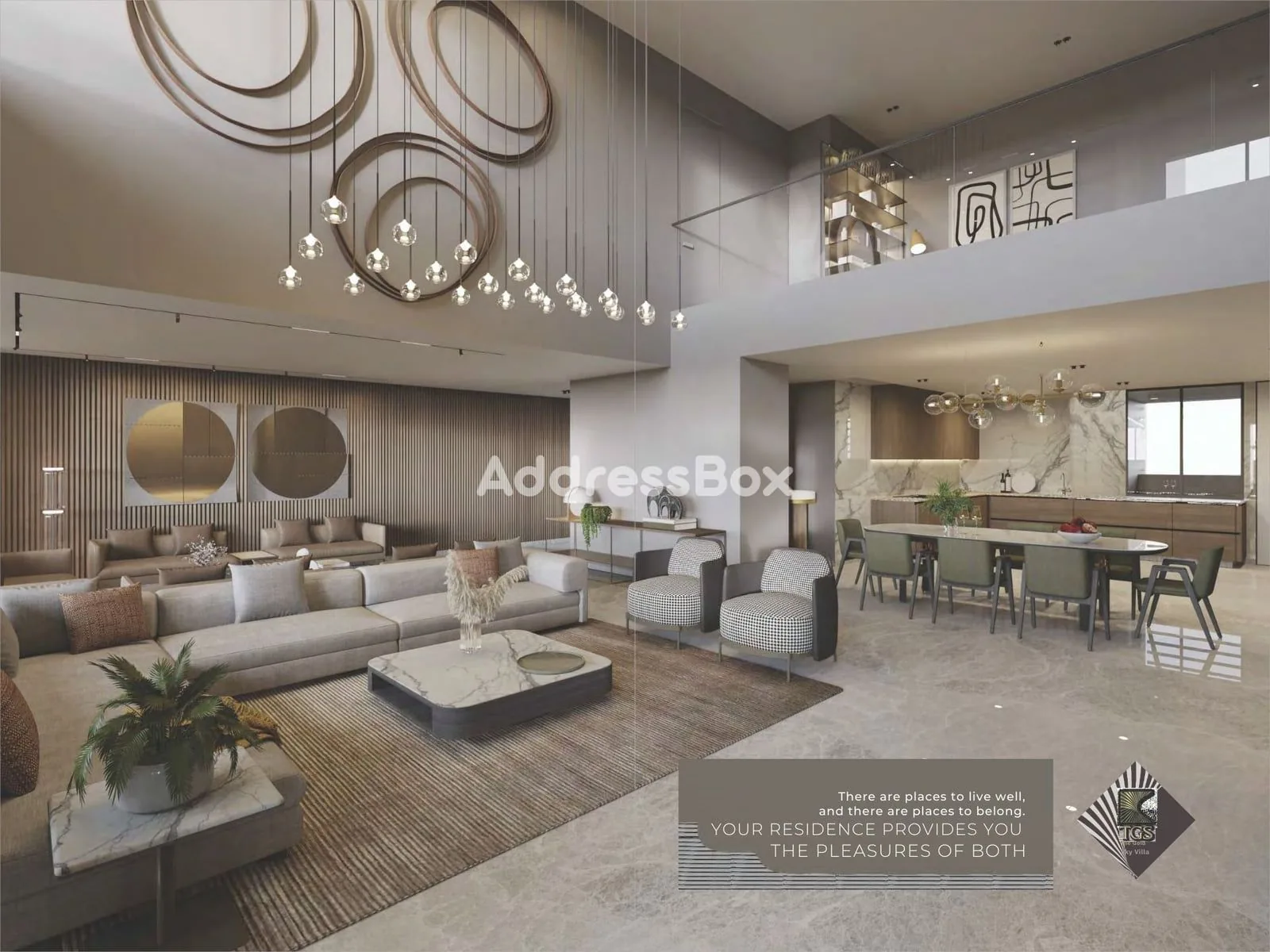 THE GOLD SKY VILLA Living Room