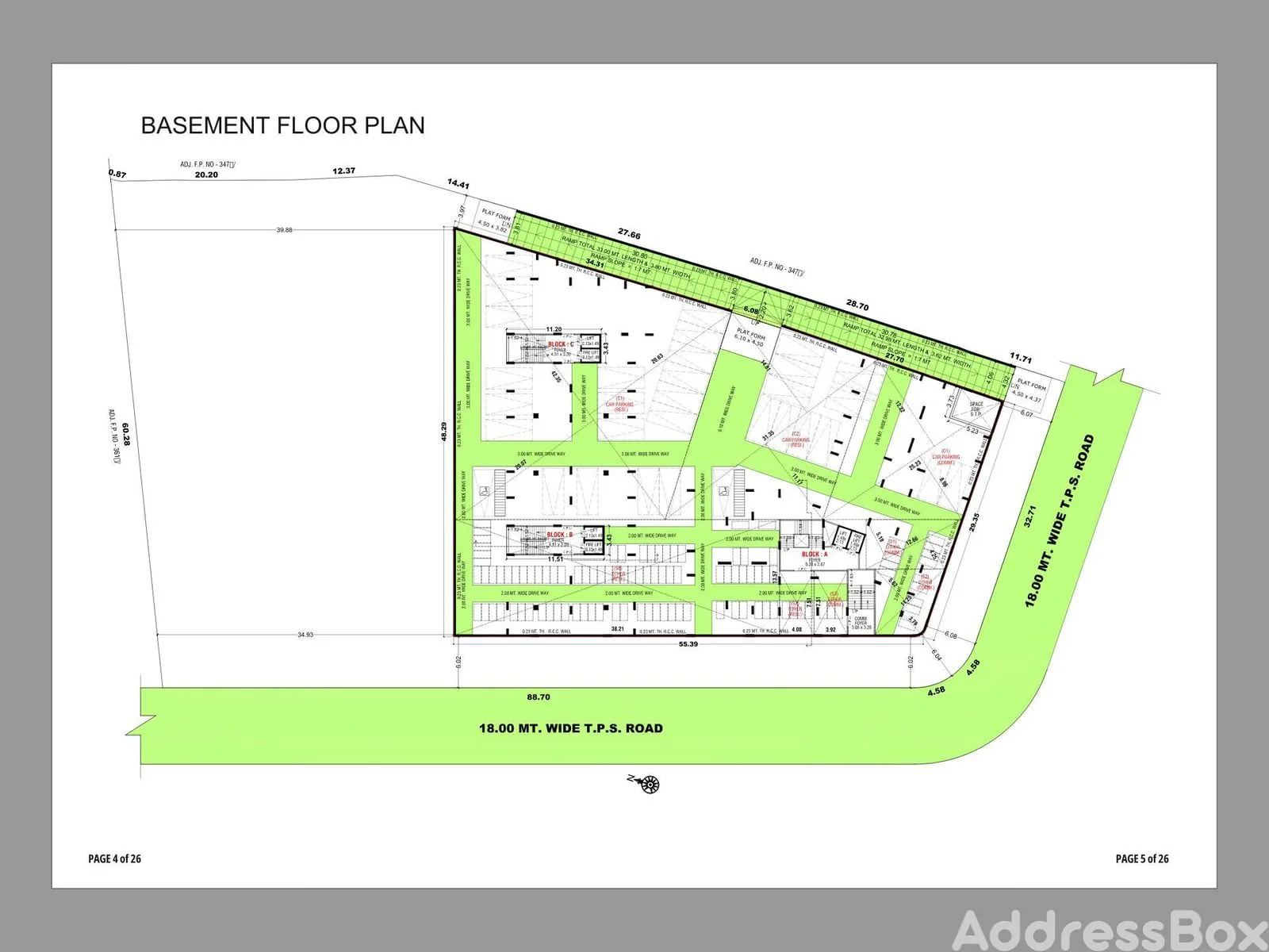 BILESHWAR VILLA & HEIGHTS - Commercial Floor Plan