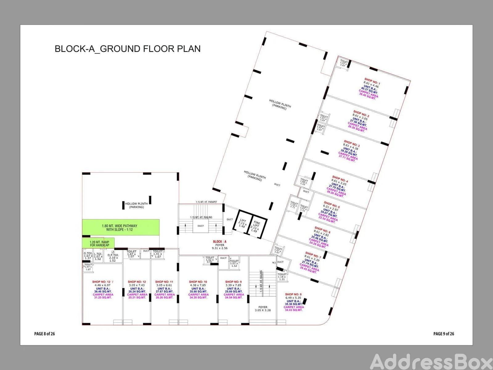 BILESHWAR VILLA & HEIGHTS - Commercial Floor Plan