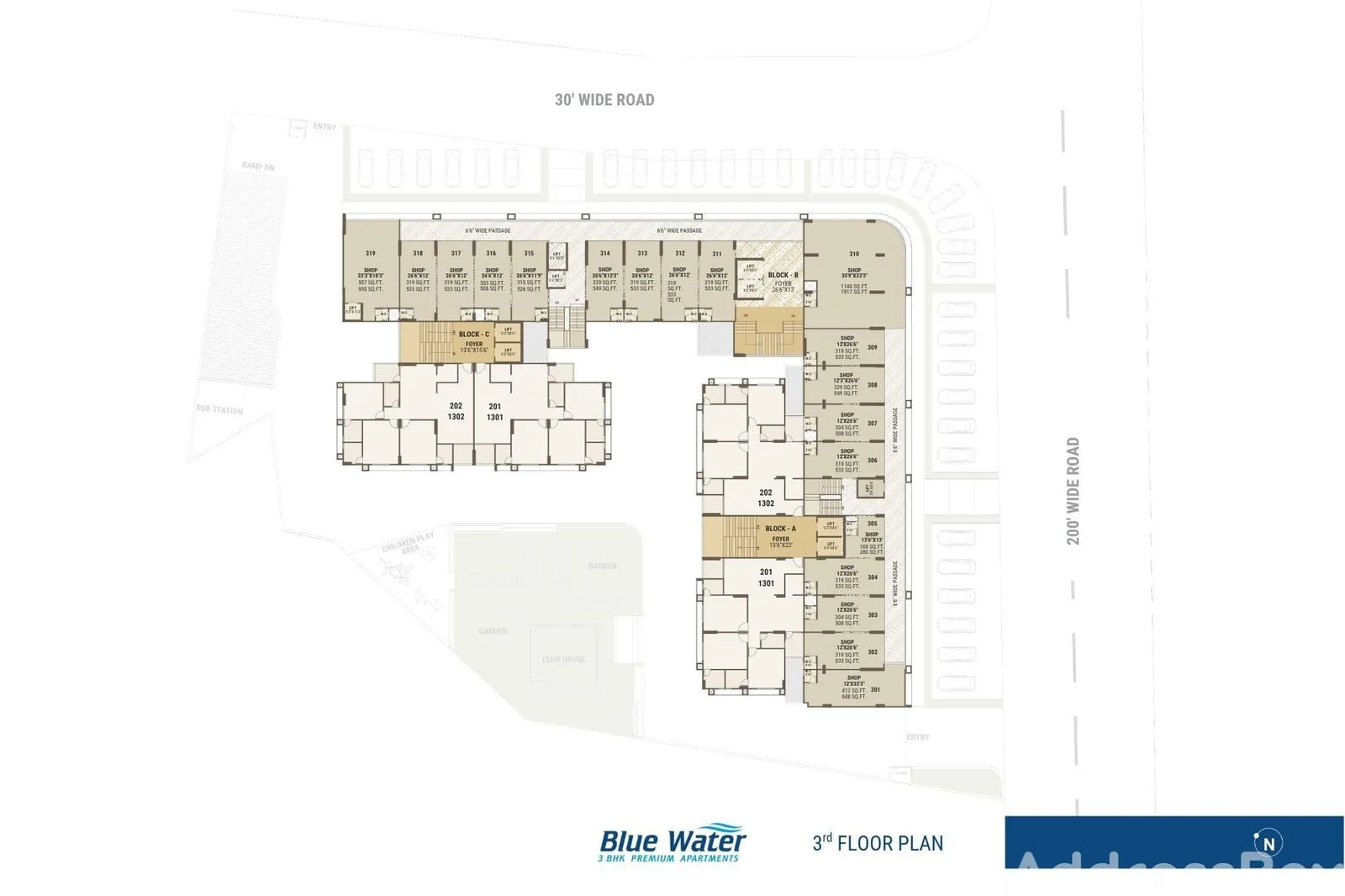 BLUE WATER - Commercial Floor Plan
