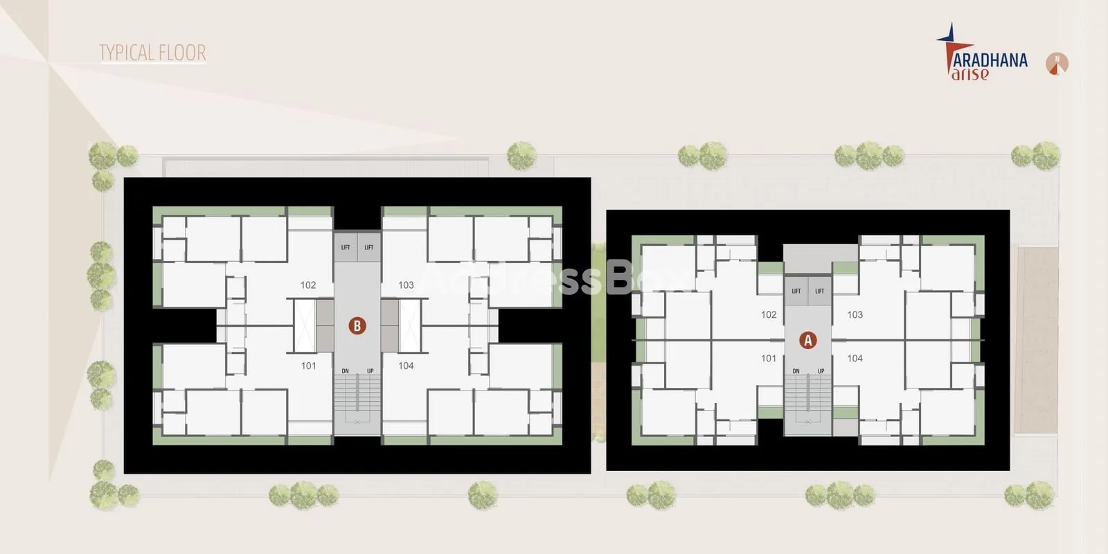 ARADHANA ARISE - Commercial Floor Plan