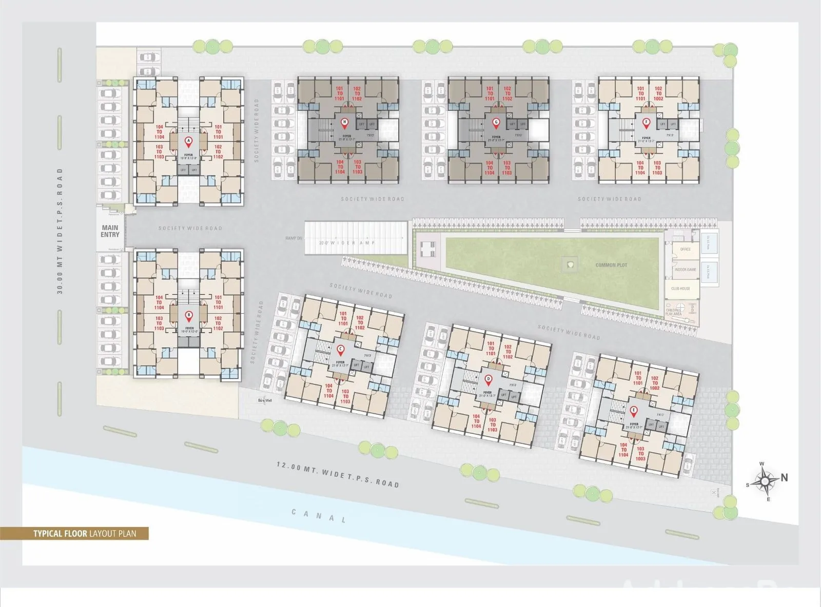 Karnavati Apartment 6 - Commercial Floor Plan