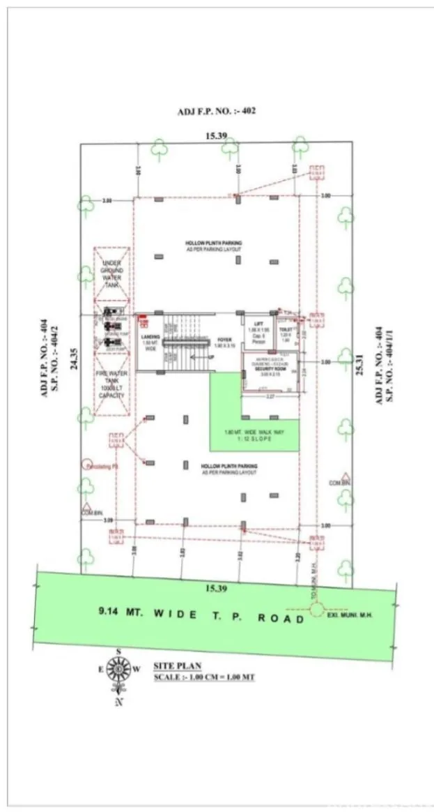 ABHISHA APPARTMENT Floor Plan