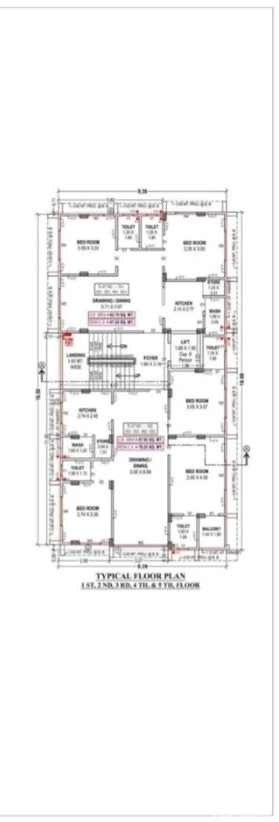ABHISHA APPARTMENT Floor Plan
