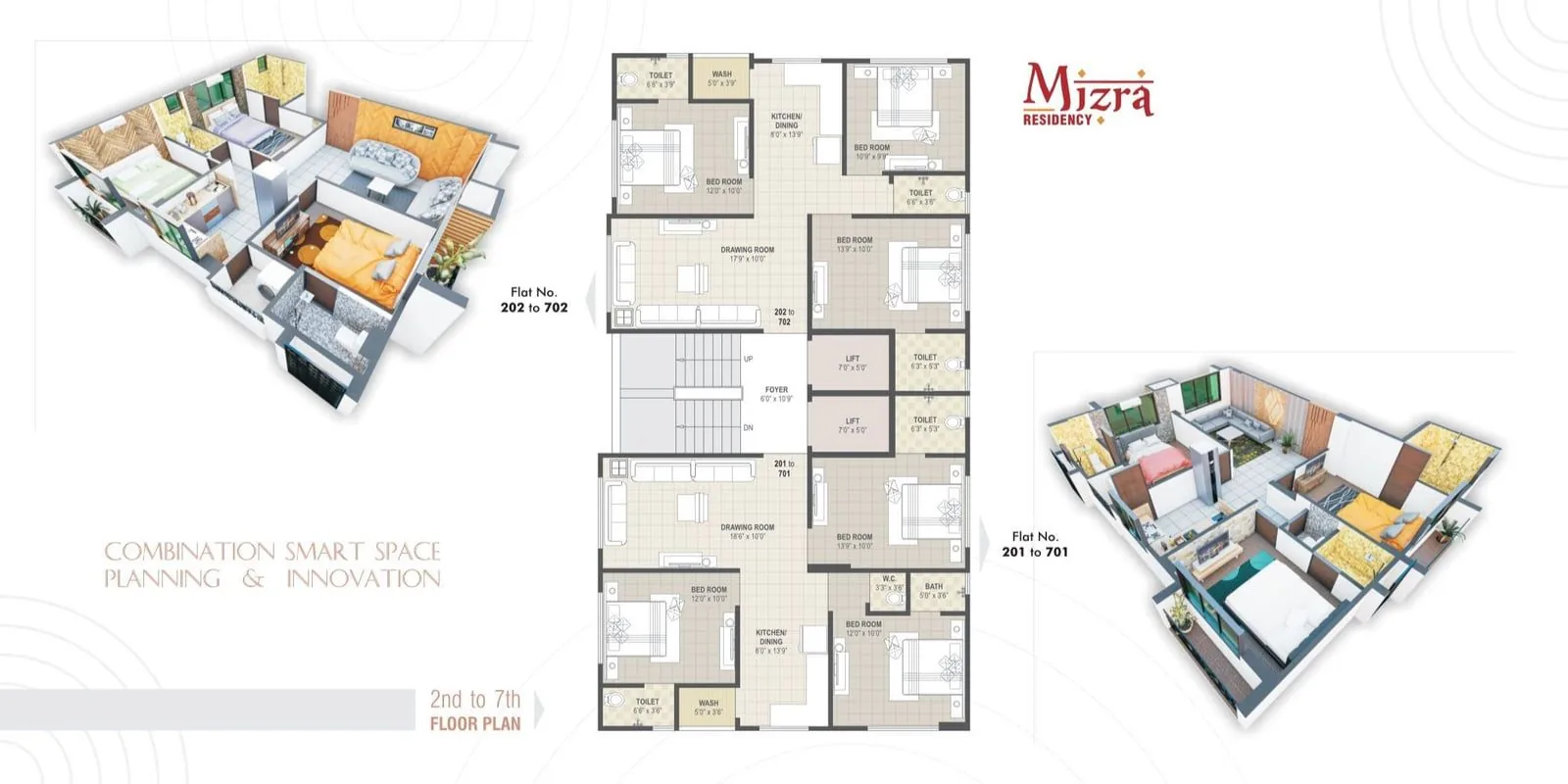 MIZRA RESIDENCY - Commercial Floor Plan