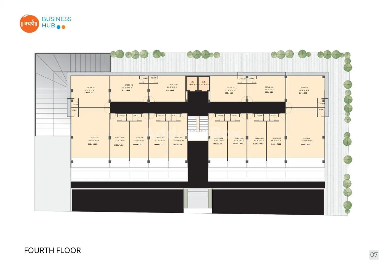 ATHARVA BUSINESS HUB Floor Plan