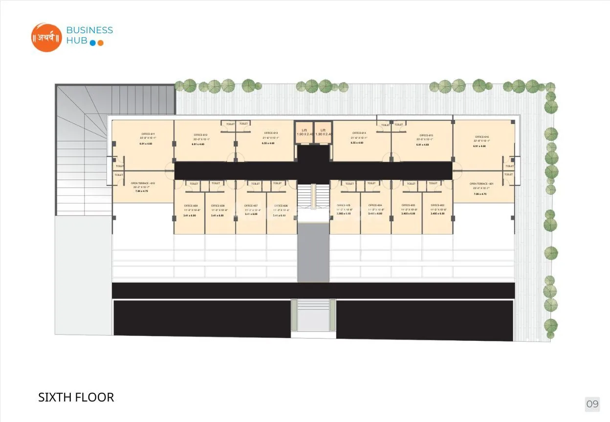 ATHARVA BUSINESS HUB Floor Plan