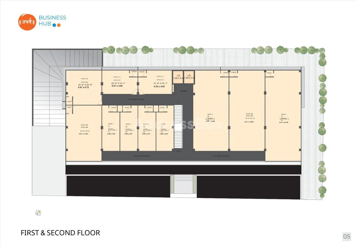 ATHARVA BUSINESS HUB Floor Plan