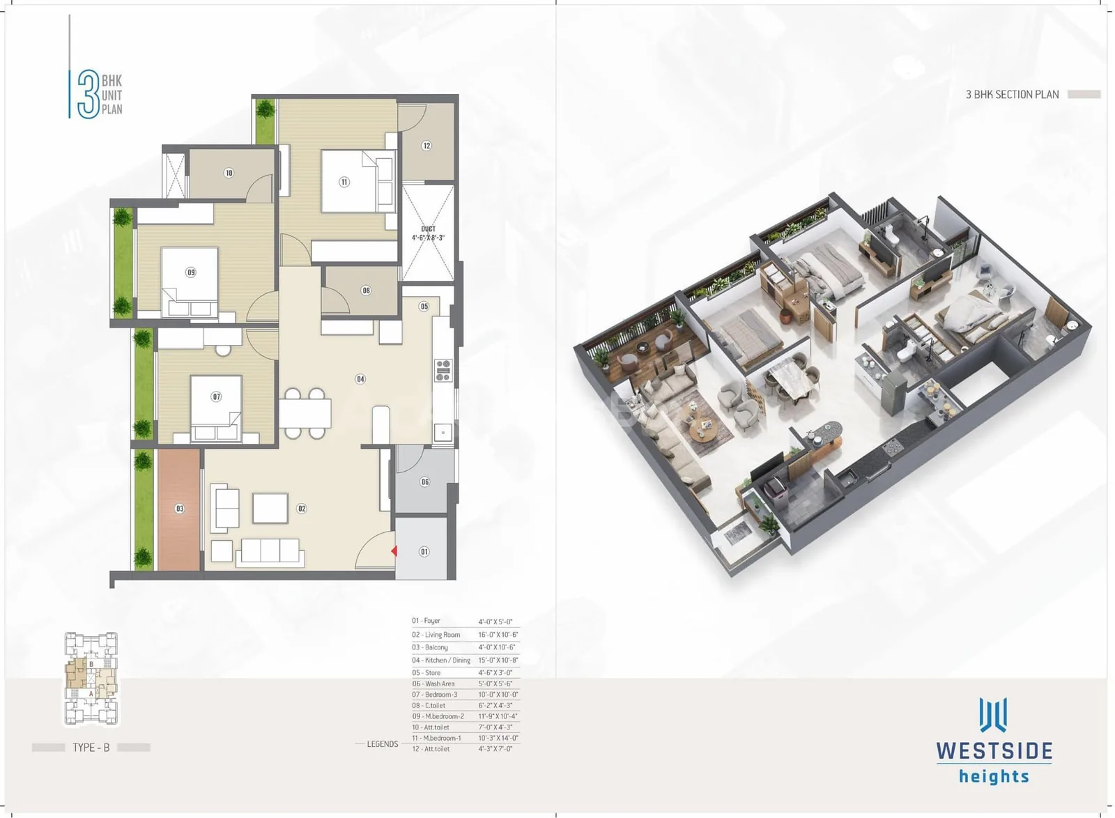 WESTSIDE HEIGHTS Floor Plan