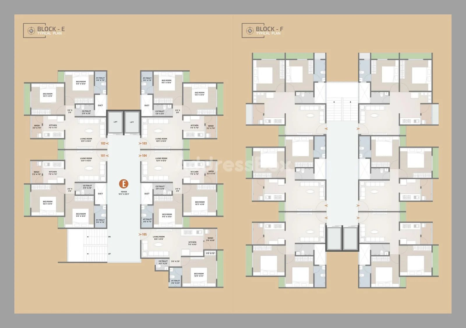 Ganesh Heights - 2 Floor Plan