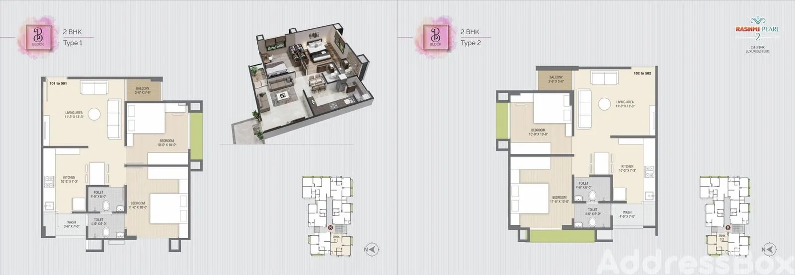 RASHMI PEARL 2 Floor Plan
